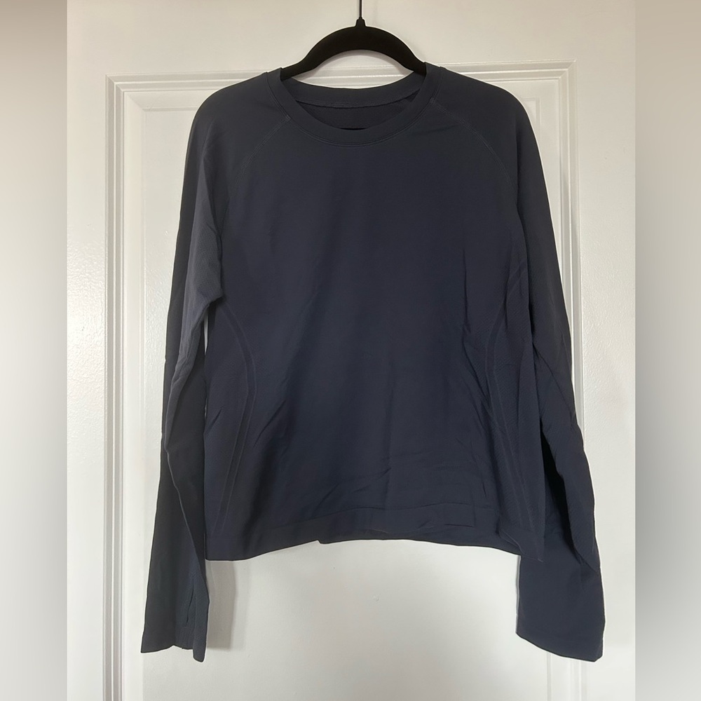 CRZ YOGA Dark Blue Long Sleeve Top